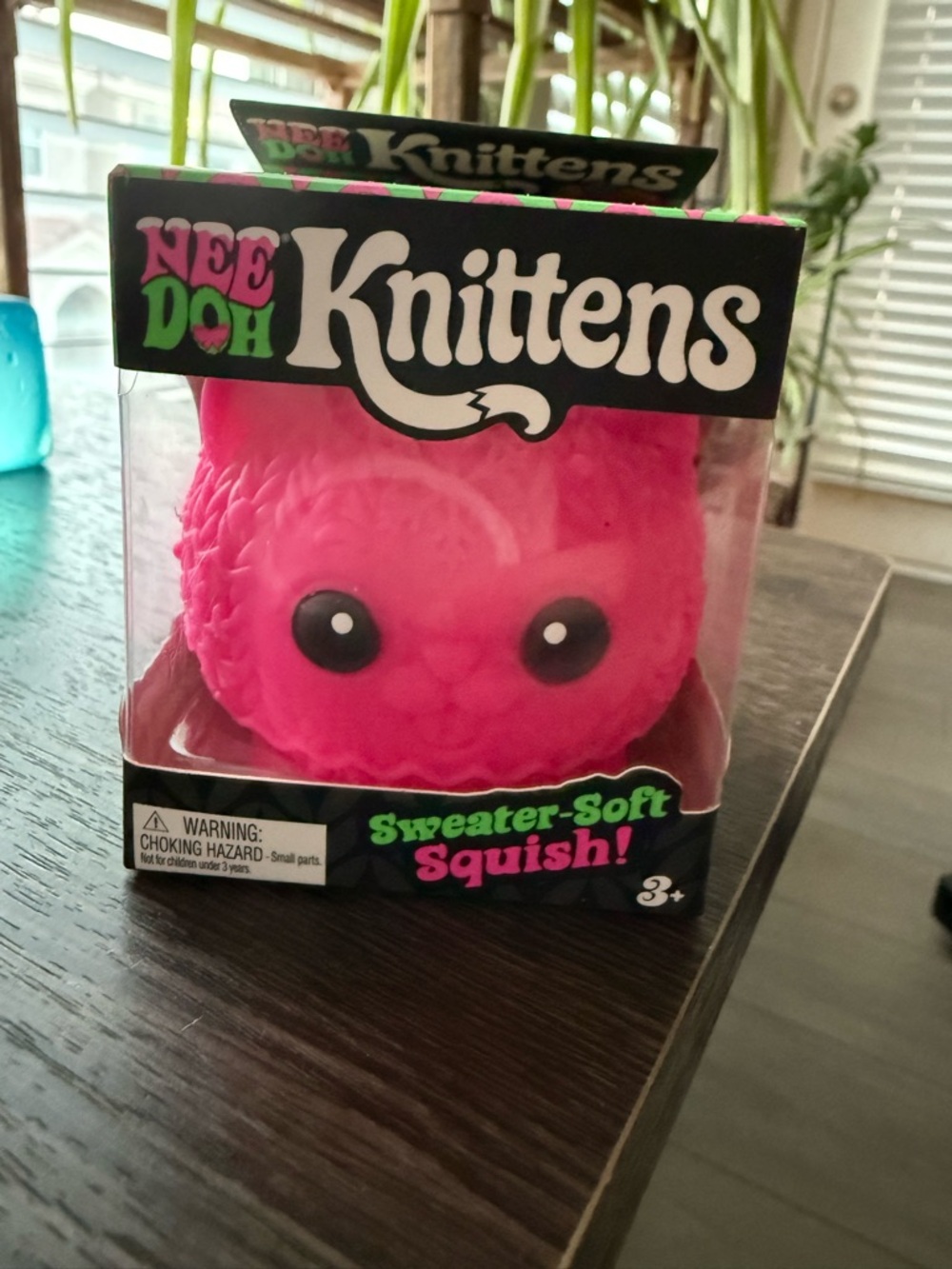 Needoh Knittens Pink Sweater-Soft Squishy